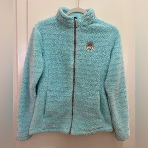 NWOT Gerry Fleece Jacket Girls Aqua Blue size 14/16 Ourdoor